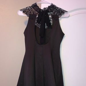 Black Flowy Dress with Cutout in the Back